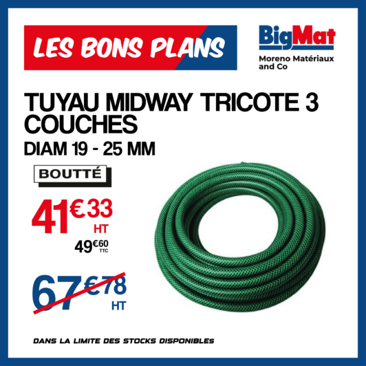 TUYAU MIDWAY TRICOTE 3 COUCHES