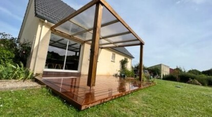 Zoom sur cette réalisation d’une terrasse en Bambou
