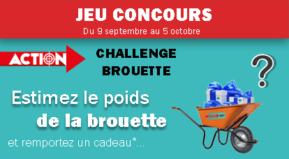 Jeu-concours* Action du 9 septembre au 5 octobre !