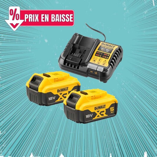 Promo pack batterie Dewalt