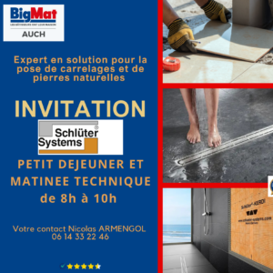 Invitation matinée technique SCHLUTER BigMat Auch jeudi 5 décembre 2024.png