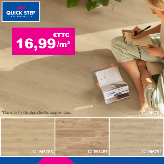 Promotions revêtement de sol Quick-Step